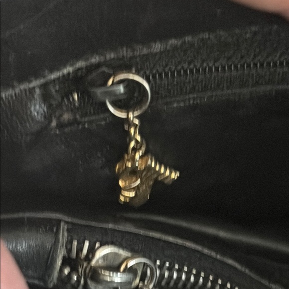 Salvatore Ferragamo Black Leather Tote Bag with Gold Accents - Picture 11 of 12